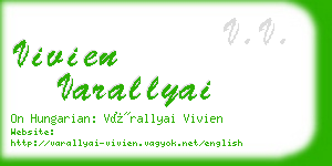 vivien varallyai business card